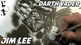 Jim Lee drawing Darth Vader