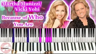 Martha Munizzi/ Vicki Yohe - Because of Who You Are 🎹 Tutorial