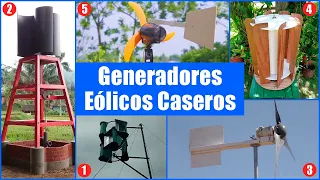 💨  TOP 5 Generadores Eólicos Caseros que TÚ MISMO puedes construir paso a paso | Bricologia