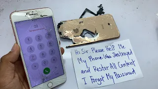 Restoring iPhone 7+ Broken Phone - Rebuild Broken Phone