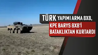 Türk yapımı Arma 8x8, KPE Barys 8x8'i bataklıktan kurtardı