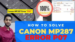 Reset Printer Canon MP287 Error P07|Reset Canon MP287 Printer|Fix error P07 Canon MP287| Solved 100%