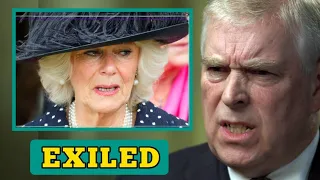 EXILED!🛑 Queen Camilla exiled from the UK after her heavy insults on Prince Andrew and his brother