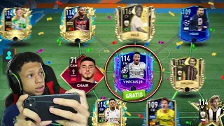 PASSEI 24 HORAS PEGANDO CARTAS GRÁTIS NO FIFA MOBILE 23!