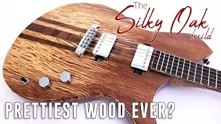 Full Guitar Build in 10 Minutes- My Prettiest Wood Choices Ever?