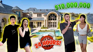 WE SPENT 24 HOURS IN A $10,000,000 HOME! *MOST EXPENSIVE HOUSE*