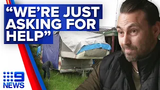 Rental crisis forces family to spend 17 months living in caravan | 9 News Australia