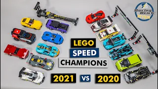 LEGO Speed Champions 2020 vs 2021 - all cars of the last 2 years!