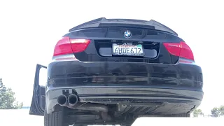 E90 328i n52 secondary cat, muffler, and resonator delete revs