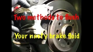 SAAB COMPLETE BRAKE FLUSH & BLEED with 2 METHODS