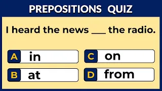 Preposition Quiz:  Can You Pass This Test? | #challenge 12