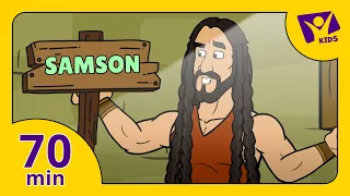 Story about Samson (PLUS 15 More Cartoon Bible Stories for Kids)