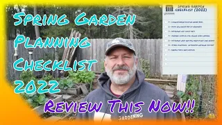 Spring Garden Planning Checklist 2022