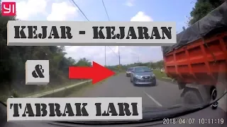 KEJAR KEJARAN (CAR CHASE) - TABRAK LARI (HIT & RUN) - AKIBAT MELANGGAR MARKA JALAN