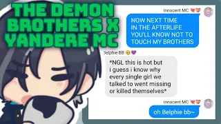 Obeh obey me text: The Demon brothers x Yandere Mc