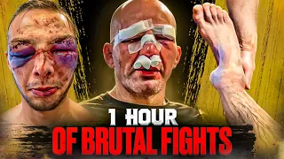 The Most Brutal 1 Hour Of MMA, Boxing & Bare Knuckle