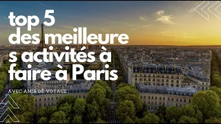 5 meilleures activités à faire à Paris pas chers