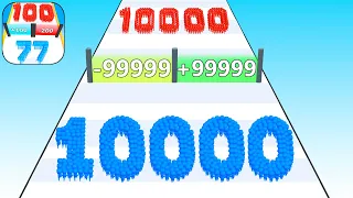 Play 10000 Levels Tiktok Mobile Games Cowd Number Run 3D Top Free Gameplay iOS,Android Walkthrough