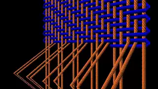 2/2 Twill: A warp weighted loom simulation