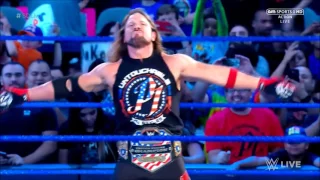 AJ STYLES FIRST ENTRANCE AS UNITED STATES CHAMPION