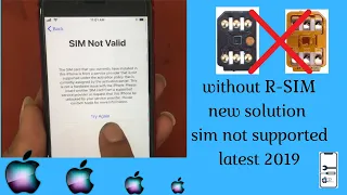 Carrier locked ,sim not supported problem. new solution 2019