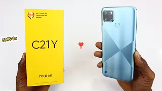 Realme C21Y Unboxing And Review Retail Unit |Cross Blue,64GB|