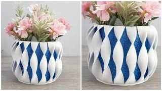 Decorative VASE for flowers from foamiran