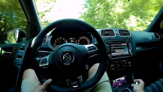 Vw Golf 6 GTi - Straight pipe & Pops and Bangs -POV drive!