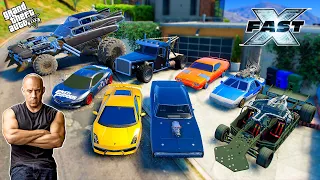 GTA 5 - Stealing FAST X " FAST & FURIOUS MOVIE CARS with Franklin! (GTA V Real Life Cars #196)