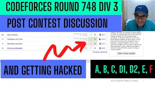 Codeforces Round 748 Div 3 | Video Solutions of Problems A, B, C, D1, D2, E, F | Upsolving