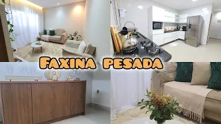 faxina pesada | ficou tudo brilhando | lavei , organizei e decorei a casa #faxinapesada