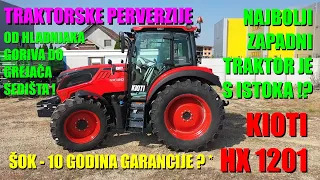 ŠOK - TRAKTORI - MOĆNI KOREJAC - KIOTI 1201 da li je najbolji ZAPADNI TRAKTOR - zapravo S ISTOKA ?!