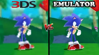 Sonic Lost World 3DS - Original Graphics vs. Emulator Graphics