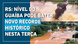 RS: nível do Guaíba pode bater novo recorde histórico nesta terça, segundo projeções da UFRGS