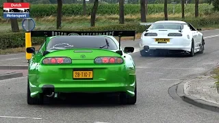 Modified Cars Leaving a Car Meet! - 800HP Supra, Skyline, RX7, Cupra, Silvia, Chaser...