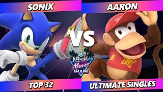 LMM Miami 2023 - Sonix (Sonic) Vs. Aaron (Diddy Kong) Smash Ultimate - SSBU