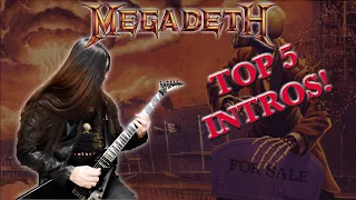 [ MEGADETH ] TOP 5 INTRO S - FOLLOWERS' CHOICE VS. PAT'S CHOICE | RIFFS