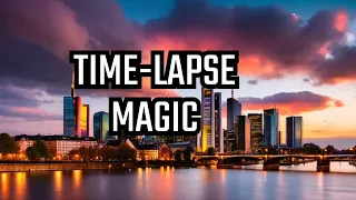 Captivating Frankfurt Skyline Sunset Timelapse