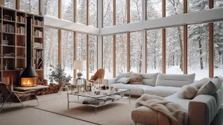 Snowfall Fireplace Retreat for Sleep Well | Cozy Ambience for Deep Relaxation and Insomnia Relief