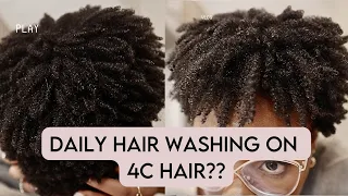 How I was sucked into doing daily wash and gos on my 4c hair 👀