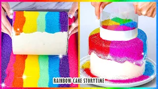 🌈🍰 Cake Decorating Storytime 🍰🌈 The Best Satisfying Rainbow Cake Compilation 😍