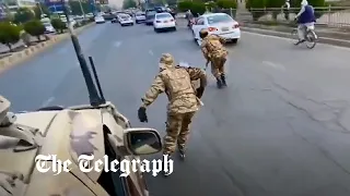 Taliban use roller skates to patrol the streets of Kabul