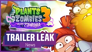 Plants vs Zombies 3: Welcome to Zomburbia TRAILER LEAKED (News) | PvZ 3 Beta Trailer