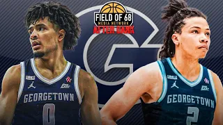 EXCLUSIVE with Georgetown commits Micah Peavy and Malik Mack!! | 'We're here to WIN' | FIELD OF 68