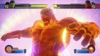 MARVEL VS CAPCOM INFINITE: RYU,HULK VS RED HULK,ULTRON