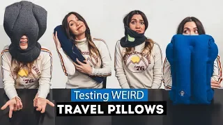 testing WEIRD travel PILLOWS