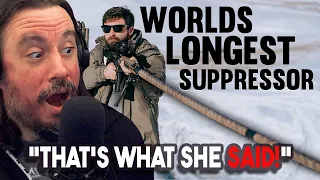 Vet Reacts *That's What She SAID!* We Built The Longest SILENCER In the WORLD By Garand Thumb