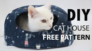 DIY - Cat House 1 Top Part  (FREE PATTERN INCLUDED - 2 SIZES)