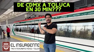 ASI ES EL TREN QUE CONECTARA A TOLUCA CON LA CDMX/ TREN INTERURBANO "EL INSURGENTE" /MEXICO/ 4K