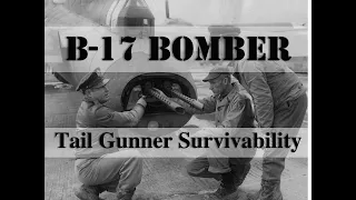 B-17 Bomber Crew Tail Station, Crew Survivability and External Walk Around